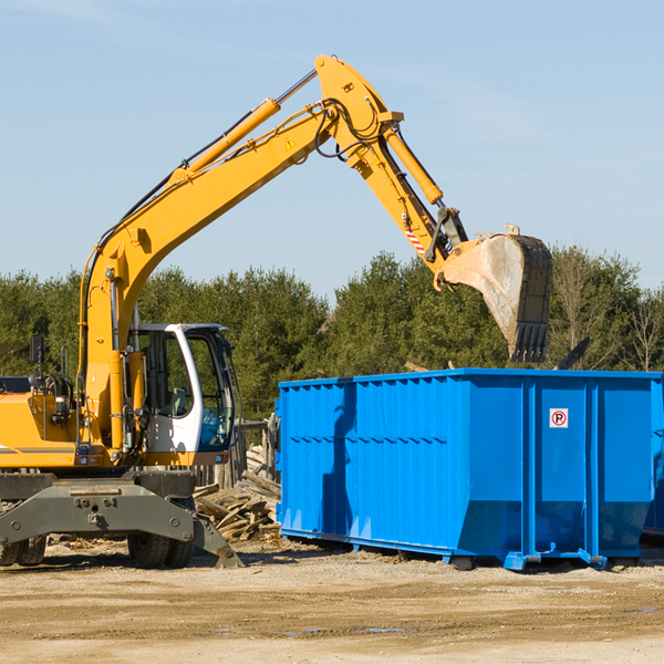 are there any restrictions on where a residential dumpster can be placed in Frystown